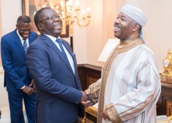 Ali Bongo Ondimba et Norbert Diramba