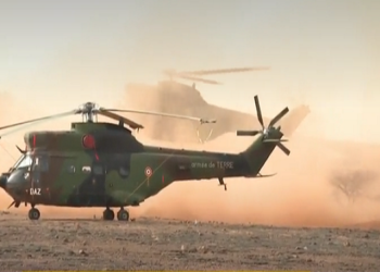 Helicoptère au Mali