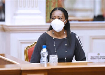 Antonela Ndembet-Damas devant les députés