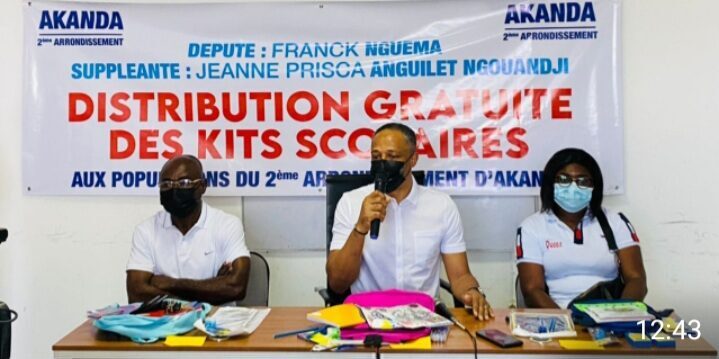 Pour la rentrée scolaire 2021-2022 l’honorable Franck Nguema offre des kits scolaires à 2000 élèves
