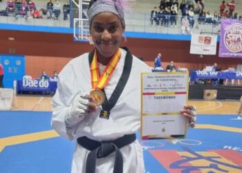 La Gabonaise Maria Mouenga décroche la médaille d’or au championnat d’Espagne de taekwondo