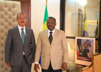 Meor Syazwan Aiyub, reçu par le ministre Vincent de Paul Massassa