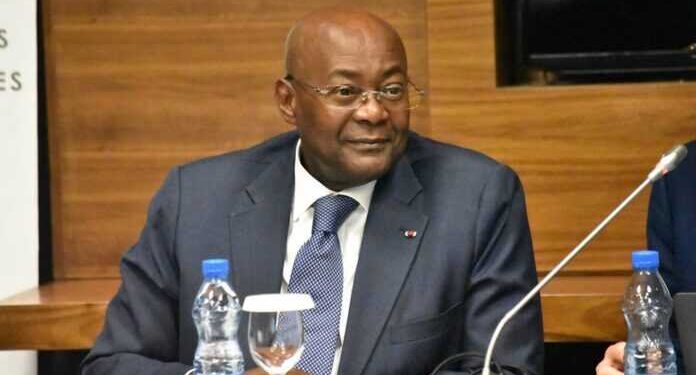 Le Ministre d&rsquo;Etat, Pacôme Moubelet décline les objectifs des journées de l’industriel.