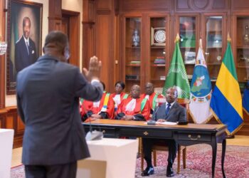 Eric Joël Bekalé a prêté serment en présence du chef de l&rsquo;Etat Ali Bongo Ondimba 