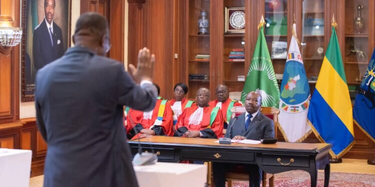 Eric Joël Bekalé a prêté serment en présence du chef de l’Etat Ali Bongo Ondimba