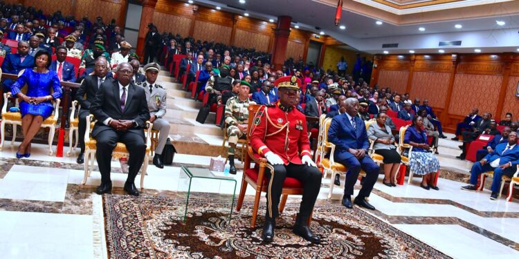 Oligui Nguema le Président de la Transition a assisté à l’audience solonnelle de rentrée de la Cour Constitutionnelle
