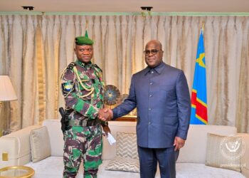 Brice clotaire Oligui Nguema à la cérémonie d&rsquo;investiture de Felix AntoineTshisekedi