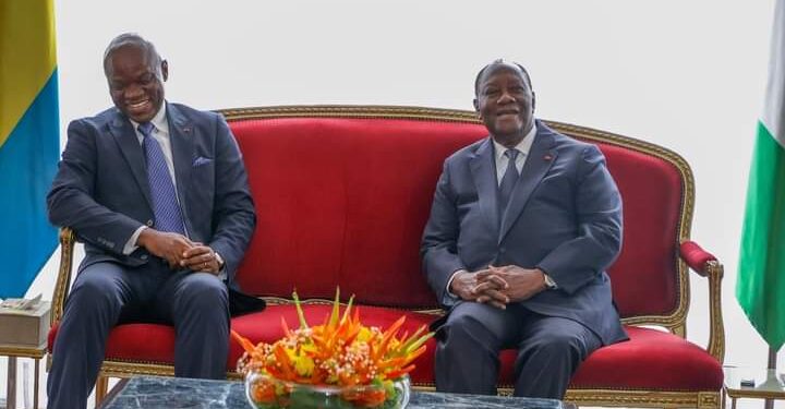 Entretien entre les Présidents Oligui N’guema et Alassane Ouattara