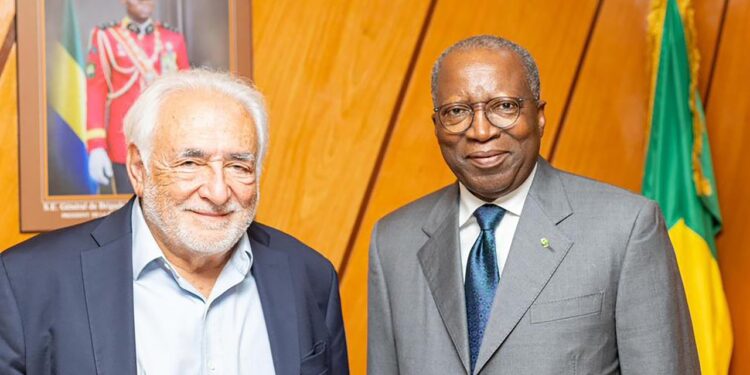 Charles M’BA a reçu Dominique Strauss-Kahn