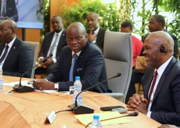 Oligui Nguema dit sa gratitude aux partenaires financiers.
