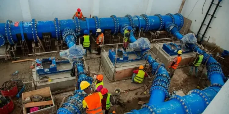 Inauguration de la station de pompage d&rsquo;eau potable du PK5 par le Président Oligui Nguema