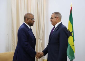 50e anniversaire de l&rsquo;indépendance de São Tomé Alexandre Barro Chambrier représente le Gabon.