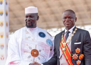 Brice Clotaire Oligui Nguema à Conakry pour une visite de travail et d’amitié