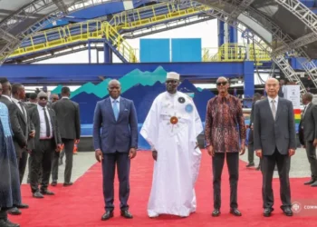 Gabon – Guinée : Brice Clotaire Oligui Nguema au lancement du méga-projet  Samandou 20240
