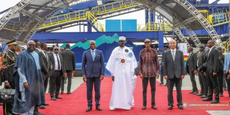 Gabon – Guinée : Brice Clotaire Oligui Nguema au lancement du méga-projet  Samandou 20240
