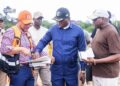 Cocobeach : Oligui Nguema en inspection sur le terrain