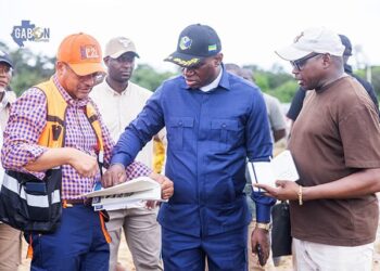 Cocobeach : Oligui Nguema en inspection sur le terrain